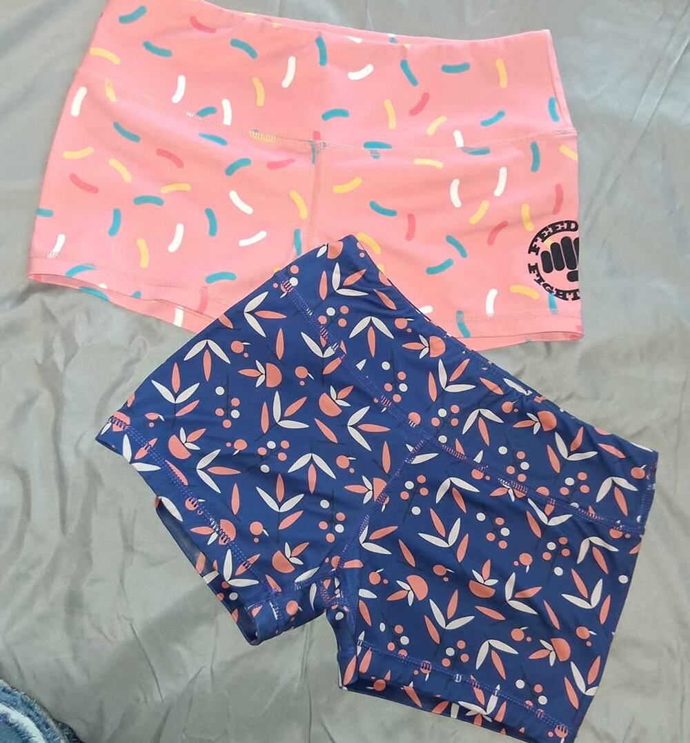 2 pc name brand athletic shorts- small( IAB MFG & Feed me Fight me brands)